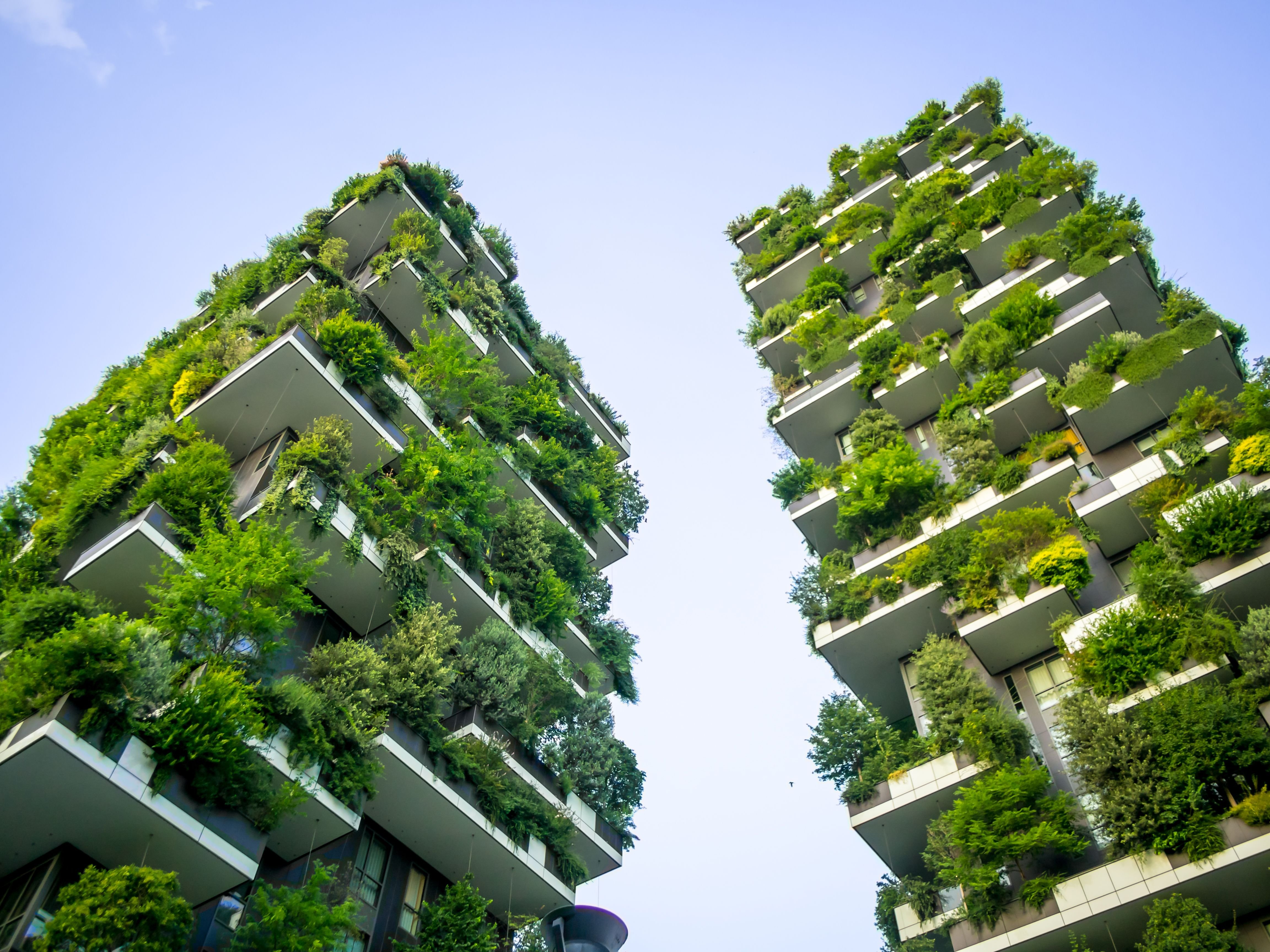 Vertical Forest towers in Milan - sustainable urban development